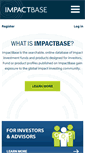 Mobile Screenshot of impactbase.org